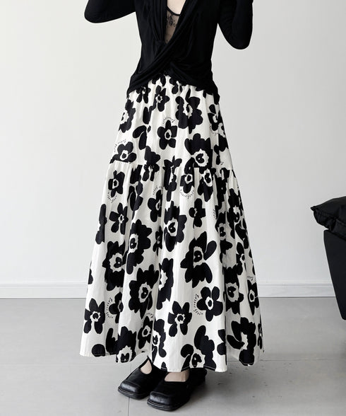 Floral Canvas Skirt